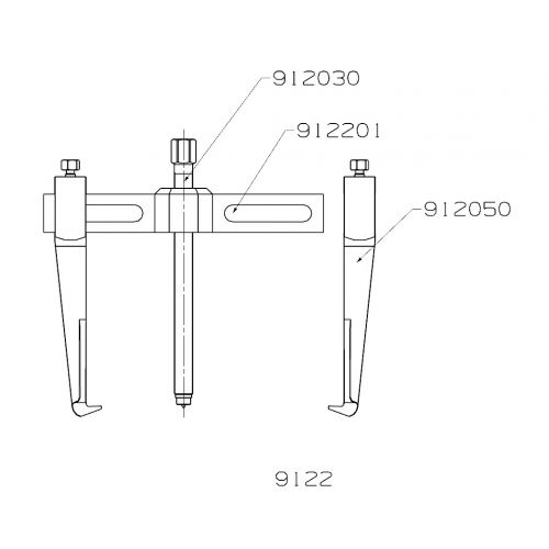 EXTRACTOR FORZA SERIE 9100 DE 2 PATAS